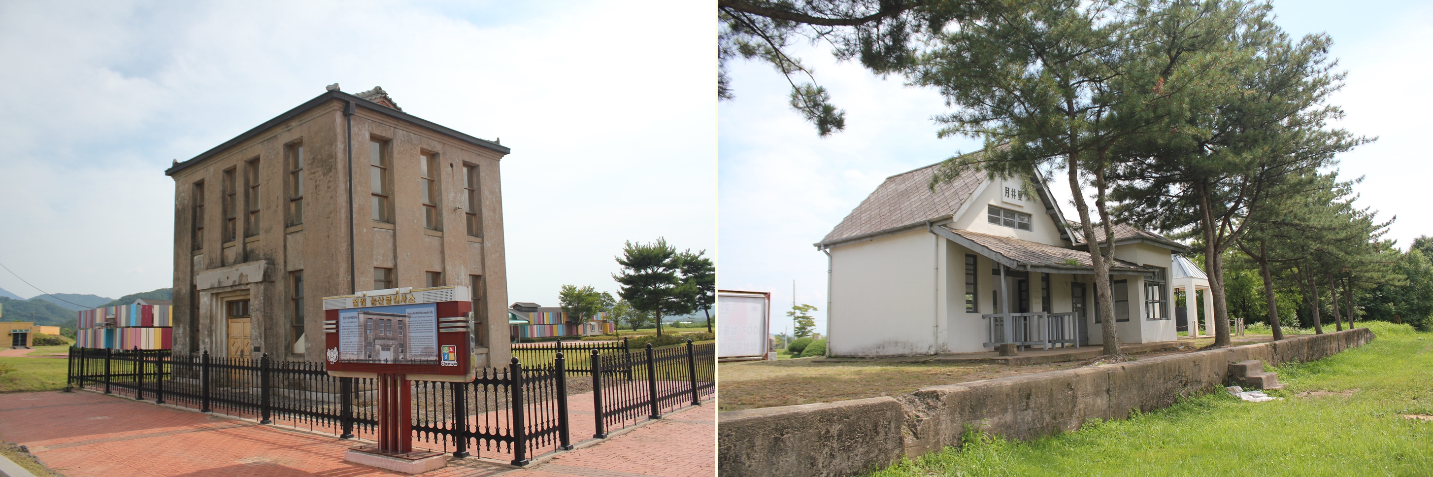 월정리역은 경원선의 폐지된 철도역으로, 비무장지대에 불탄 채로 있던 역사(驛舍)를 복원해서 이전했지만, 스산하게 남아 있어 분단의 아픔을 더해준다. 