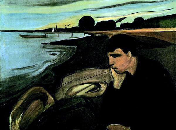 에드워크 뭉크, 「멜랑콜리」, Oil on Canvas, 81×105cm, 1894~1896, 베르겐국립미술관, 베르겐, 노르웨이. 뭉크 그림의 화두이기도 했던 멜랑콜리. 오늘날 뇌과학은 멜랑콜리와 연결되는 우울이 뇌의 생존 노력의 흔적이라고 설명한다. 오늘 내가 조금 우울하게 느껴진다면 그것은 생존을 위해 열심히 노력하고 있다는 신호라고 생각하고, ‘더 배우고 싶은 의욕’을 불태우면 어떨까.