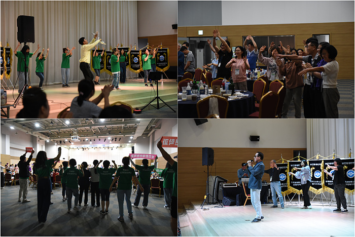 한밤을 뜨겁게 달군 레크리에이션 현장.