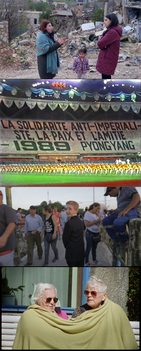 (위에서부터)제17회 DMZ국제다큐멘터리영화제 경쟁 부문 상영작 「상처받은 땅에 관한 이야기들」, 「밝은 미래」, 「나나와의 왕자」, 「발 아래의 땅」 스틸컷. 사진 제공=DMZ DOCs 홍보팀