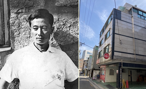 신동엽 시인과 그가 서울에 머물던 시기에 거주하던 집터. 그의 흔적을 엿보기가 어렵다.